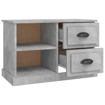 Stylish Concrete Grey TV Cabinet - 73x35.5 cm | HipoMarket