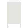 White Sideboard 135x39 cm | Cold-rolled Steel Storage Solution