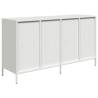 White Sideboard 135x39 cm | Cold-rolled Steel Storage Solution