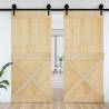 NARVIK Solid Pine Wood Door 100x210 cm - HipoMarket