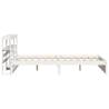 Bed Frame with Headboard - White Small Double 120x190 cm