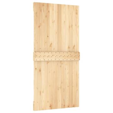 NARVIK Solid Pine Wood Door 100x210 cm - HipoMarket