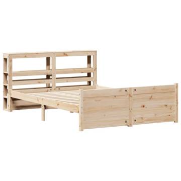 King Size Bed Frame with Headboard - 150x200 cm