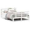 Stylish White Bed Frame with Headboard - 120x200 cm | Hipomarket