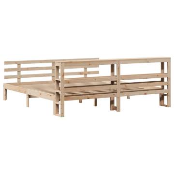 Super King Bed Frame with Headboard - 180x200 cm | HipoMarket