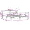 Super King Bed Frame with Headboard - 180x200 cm | HipoMarket