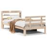 Stylish Bed Frame with Headboard - 100x200 cm | Hipo Market