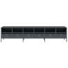 Stylish Anthracite TV Cabinet - Cold-Rolled Steel, 202x39 cm