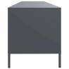 Stylish Anthracite TV Cabinet - Cold-Rolled Steel, 202x39 cm