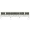 Stylish White TV Cabinet - 202x39x43.5 cm Cold-rolled Steel