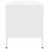 Stylish White TV Cabinet - 202x39x43.5 cm Cold-rolled Steel