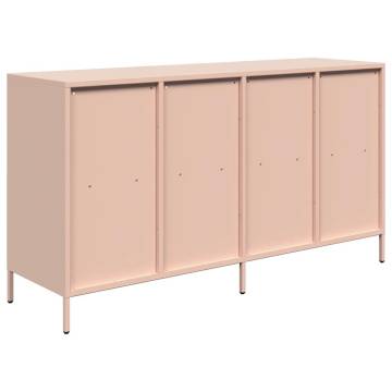 Stylish Pink Sideboard 135x39 cm - Durable Cold-rolled Steel