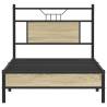 Sonoma Oak Bed Frame 75x190 cm | Small Single Engineered Wood