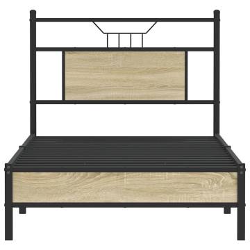 Sonoma Oak Bed Frame 90x190 cm - Stylish & Durable Design