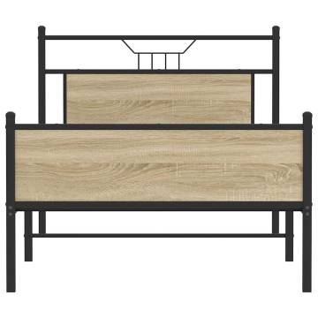 Sonoma Oak Bed Frame 100x190 cm - Stylish & Durable Design