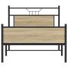 Sonoma Oak Bed Frame 100x190 cm - Stylish & Durable Design