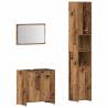 3 Piece Bathroom Furniture Set - Old Wood Engineered Wood