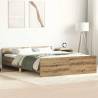  Bed Frame without Mattress Artisan Oak 140x200cm Engineered Wood Colour artisan oak Size 140 x 200 cm 