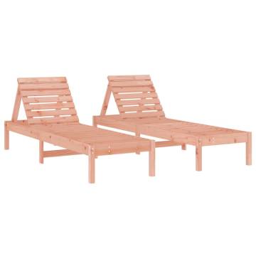 Sun Loungers 2 pcs - Solid Douglas Wood | Hipomarket