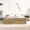 Artisan Oak Bed Frame 140x200cm | Durable Engineered Wood