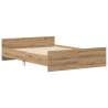 Artisan Oak Bed Frame 140x200cm | Durable Engineered Wood