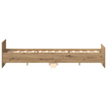 Artisan Oak Bed Frame 140x200cm | Durable Engineered Wood