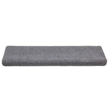 Self-Adhesive Stair Mats - 20 Pcs Light Grey (65x21 cm)