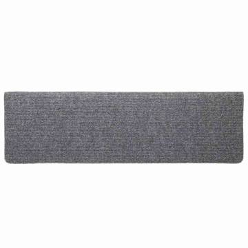 Self-Adhesive Stair Mats - 20 Pcs Light Grey (65x21 cm)