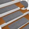 Self-Adhesive Stair Mats - 20 Pcs Light Grey (65x21 cm)