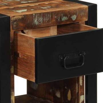 Multicolour Bedside Cabinets - 2 pcs Solid Reclaimed Wood | HipoMarket