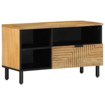 Stylish Solid Mango Wood TV Cabinet - 80x33x46 cm