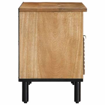 Stylish Solid Mango Wood TV Cabinet - 80x33x46 cm