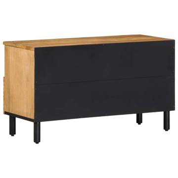 Stylish Solid Mango Wood TV Cabinet - 80x33x46 cm