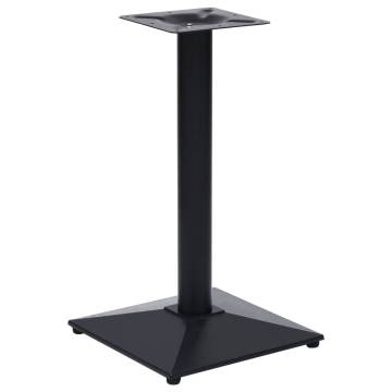 Bistro Table Leg Black 41x41x72 cm - Sturdy Cast Iron Design