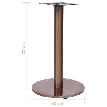 Bistro Table Leg Gold Ø45x72 cm - Stainless Steel Elegance