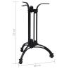 Bistro Table Leg Black Ø60x72 cm - Cast Aluminium | Hipo Market