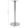 Stainless Steel Bistro Table Leg Ø45x107 cm - Silver