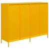 Stylish Mustard Yellow Sideboard - 135x39x103.5 cm