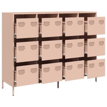 Pink Cold-Rolled Steel Sideboard - Stylish Storage Solution