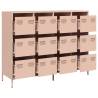 Pink Cold-Rolled Steel Sideboard - Stylish Storage Solution