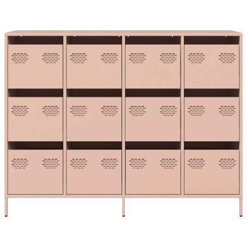 Pink Cold-Rolled Steel Sideboard - Stylish Storage Solution