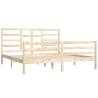 Solid Wood Bed Frame 180x200 cm Super King Size | HipoMarket