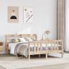  Bed Frame with Headboard without Mattress 150x200 cm King Size Colour brown Size 150 x 200 cm 