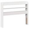 White Bed Frame with Headboard 100x200 cm | HipoMarket