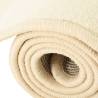 Shaggy High Pile Bed Carpets - 3 pcs Cream | Hipo Market