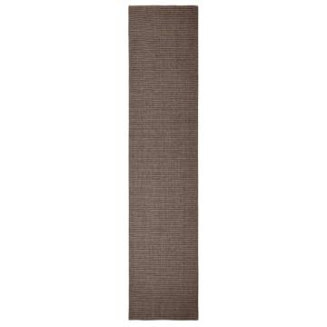 Natural Sisal Rug 66x300 cm Brown | Premium Indoor Flooring