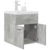  Bathroom Sink Cabinet with Built-in Basin and Faucet Concrete Grey Colour concrete grey Size 41 x 38.5 x 46 cm Model with faucet Number of 1 