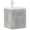 Stylish Bathroom Sink Cabinet with Basin & Faucet - Concrete Grey