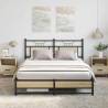 Sonoma Oak King Size Bed Frame 150x200 cm - Durable & Stylish