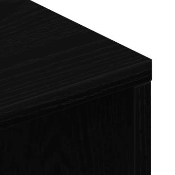 Black Oak TV Cabinet 100x40 cm - Stylish Storage Solution